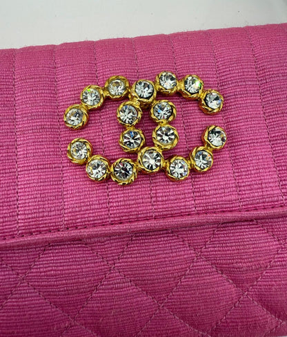 Chanel 2014 pink clutch