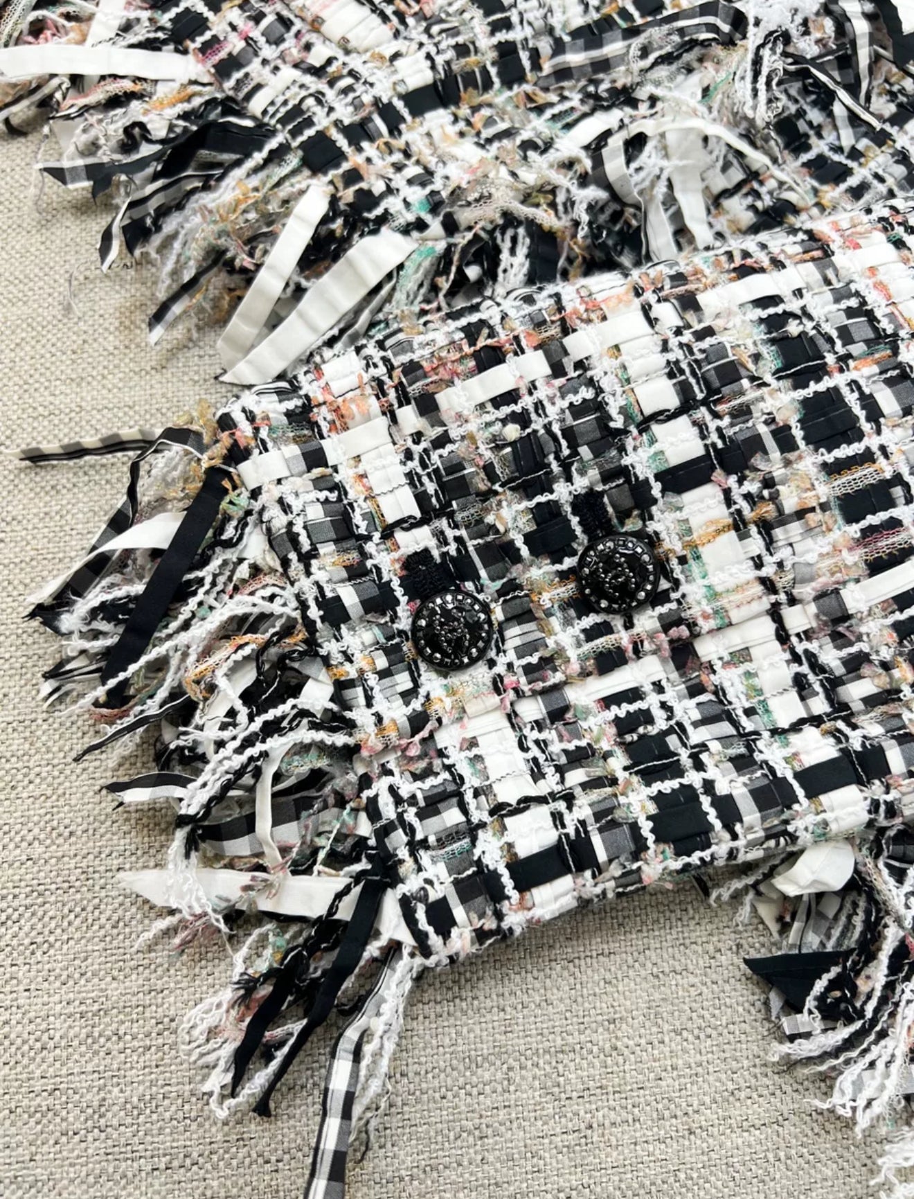 Chanel 22C White, Black & Multicolor
