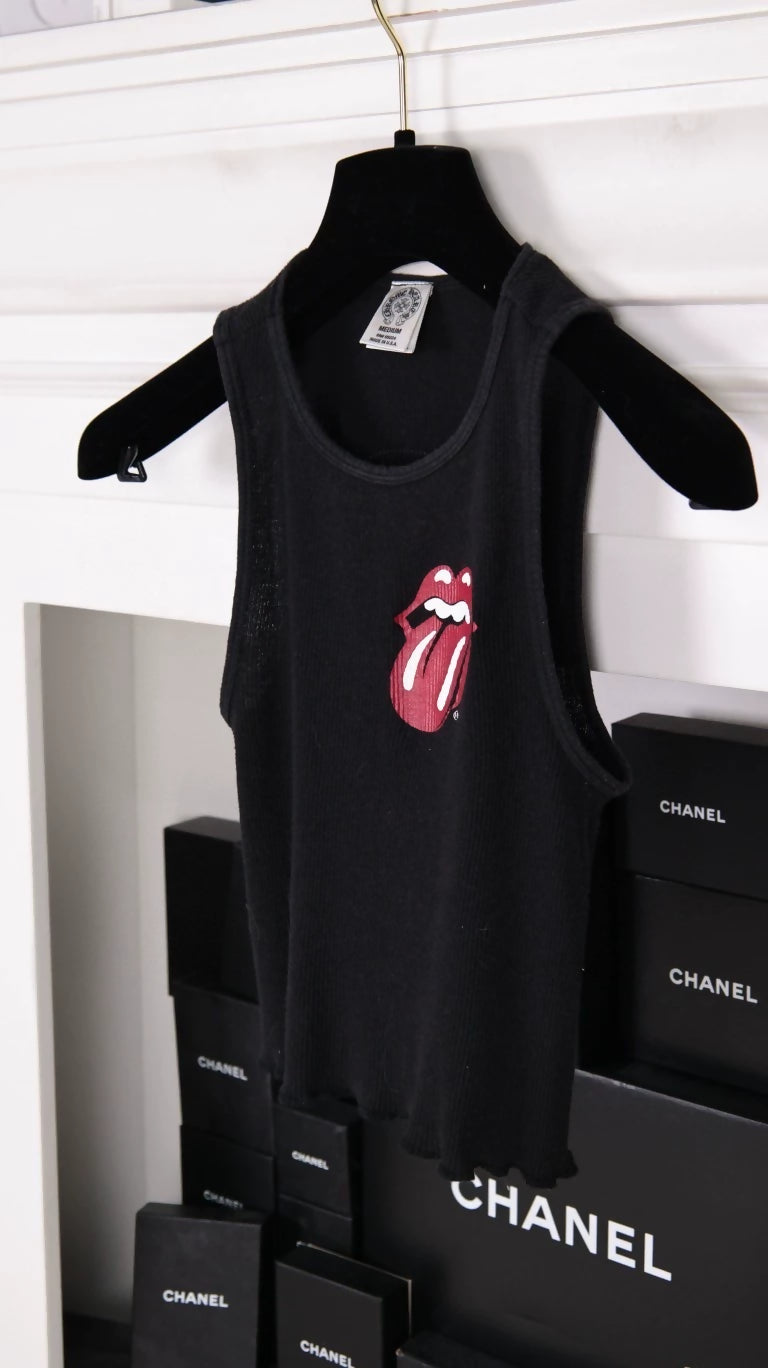 Chrome Hearts The Rolling Stones red tongue print