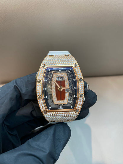 Richard Mille RM 037 Rose Gold/diamonds/White