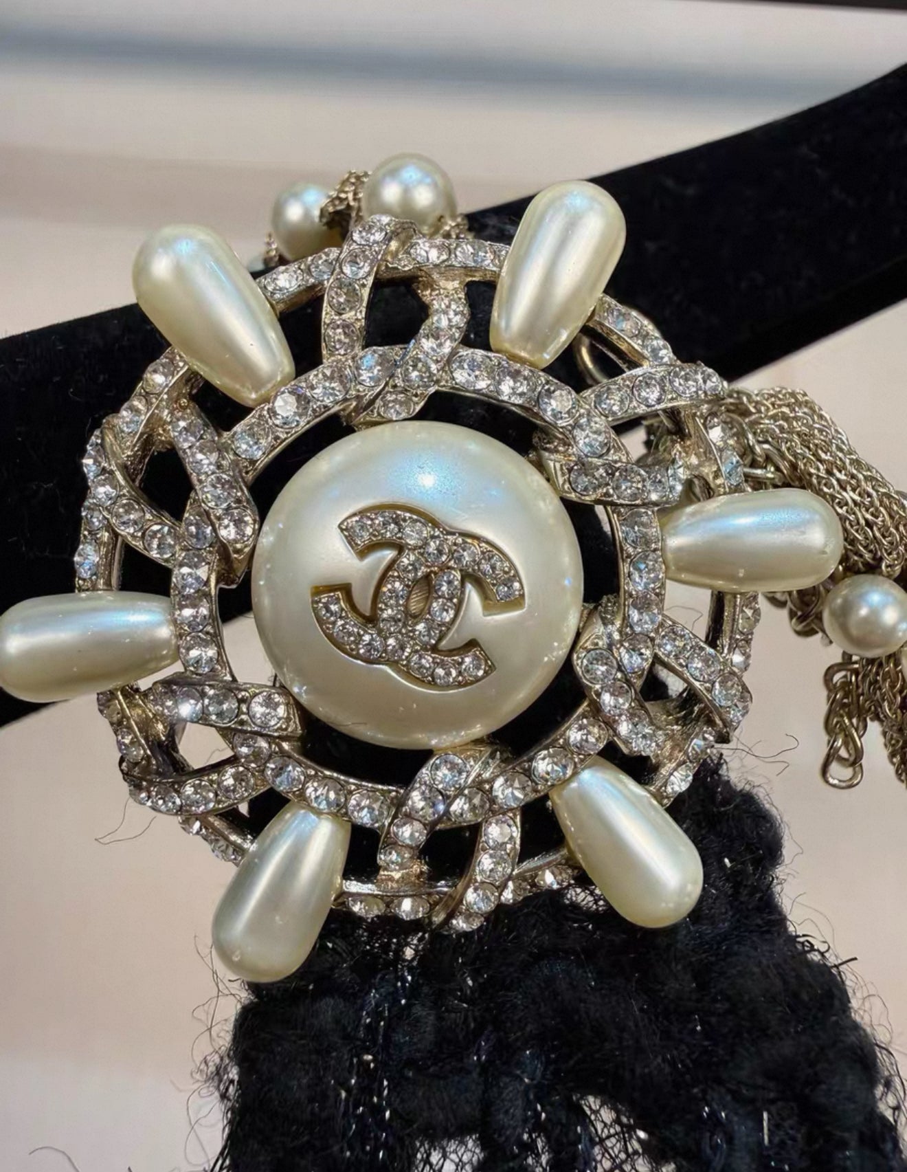 Chanel 18A black long dress