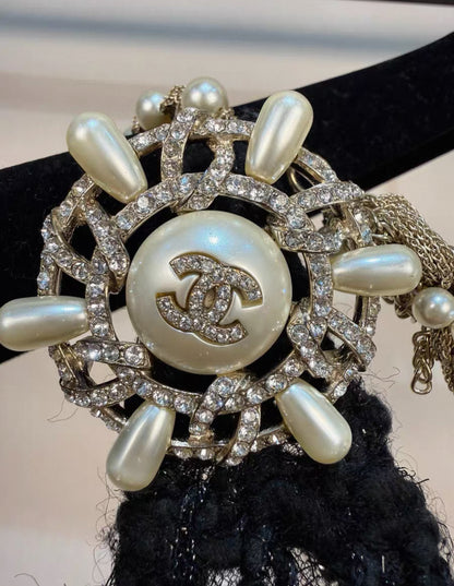 Chanel 18A black long dress