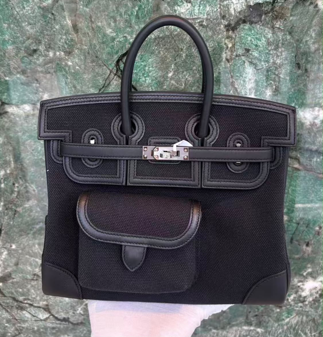 Hermes Birkin B25 cargo black palladium hardware