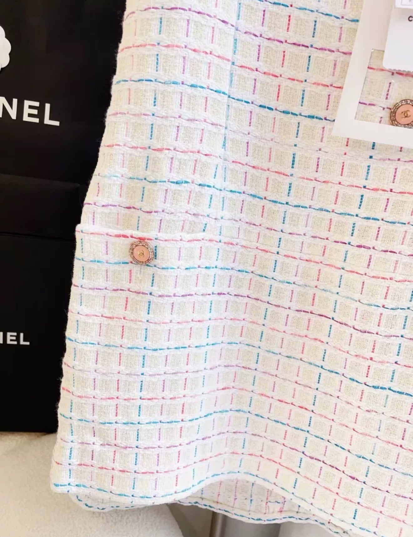 Chanel 22SS white & Multicolor dress