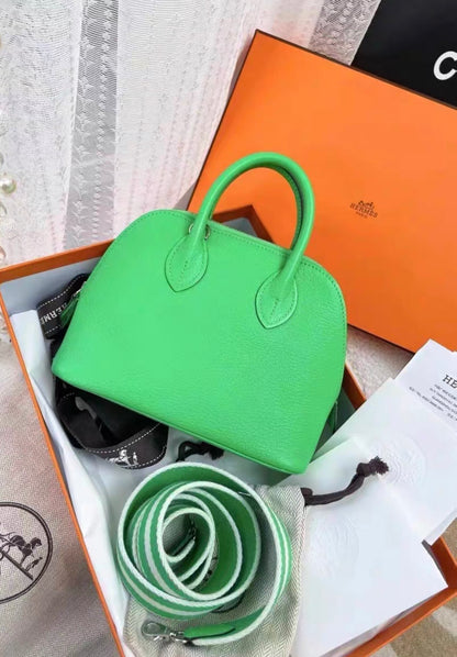 HERMES Bolide 1923 Green Shoulder bag