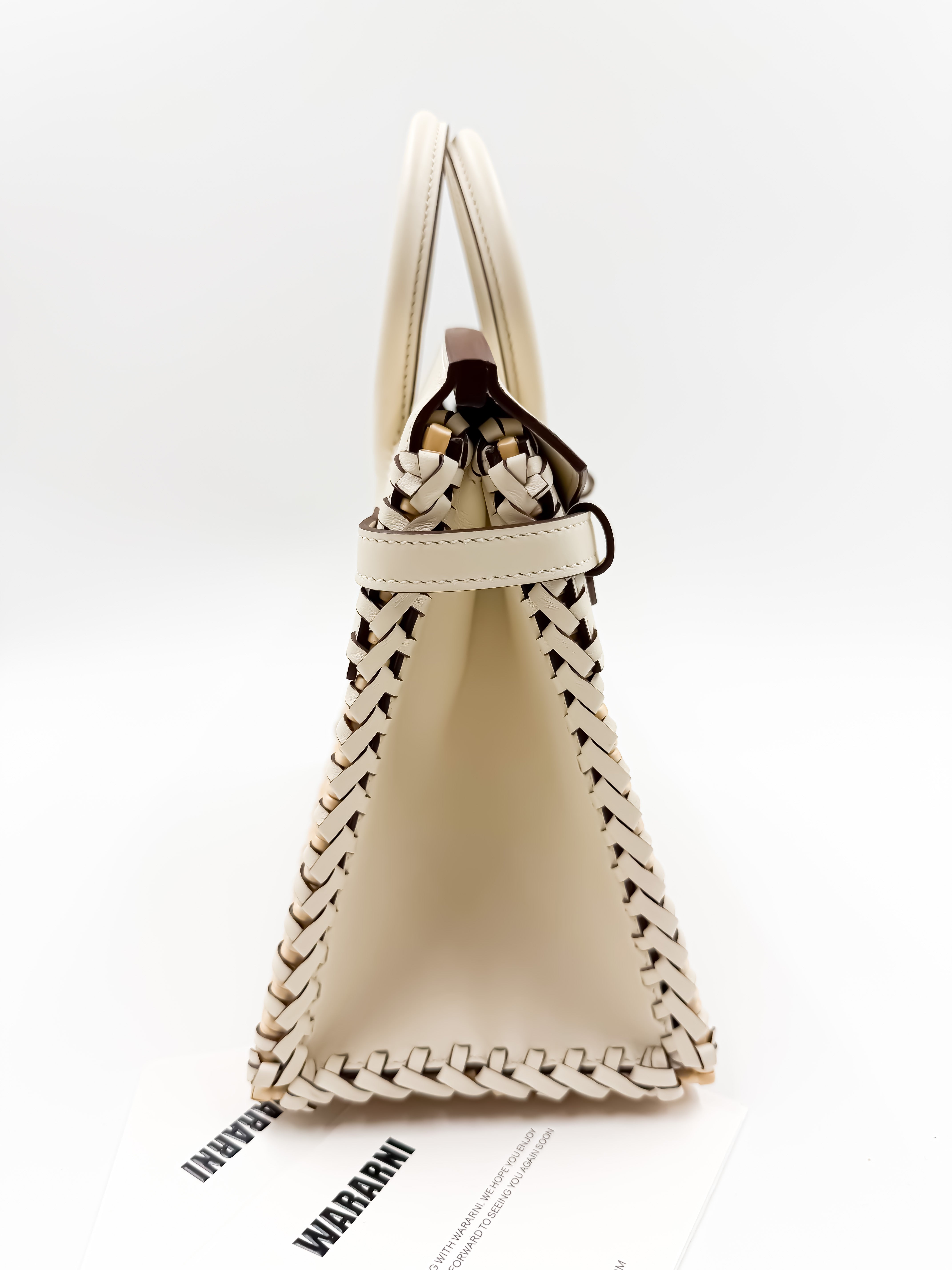 Limited Edition Hermes Birkin 25 Picnic Nata Palladium Hardware