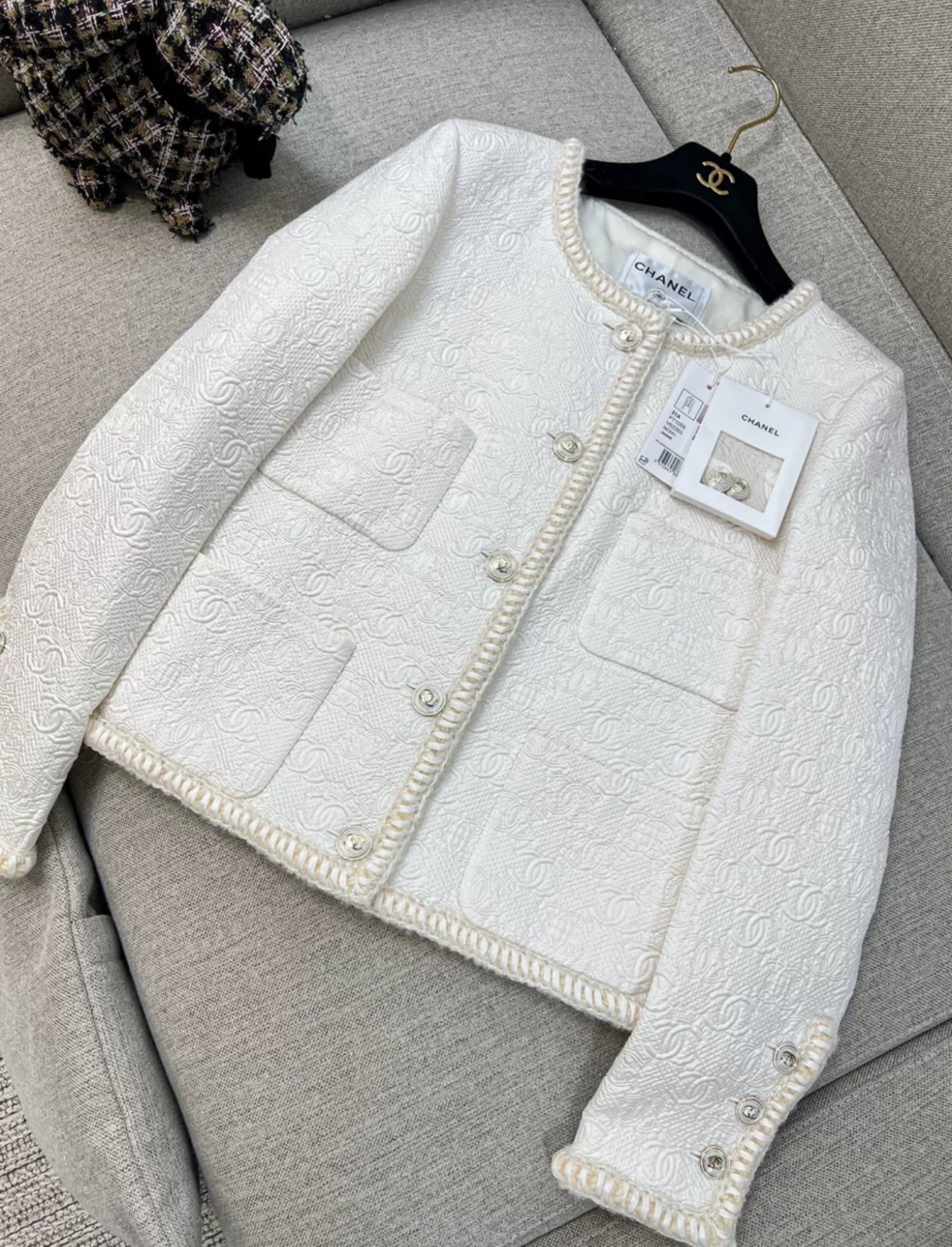 Chanel 21A ecru jacket