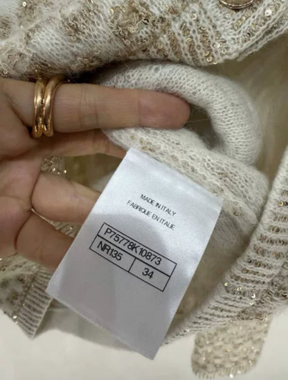 Chanel 23B ecru cardigan