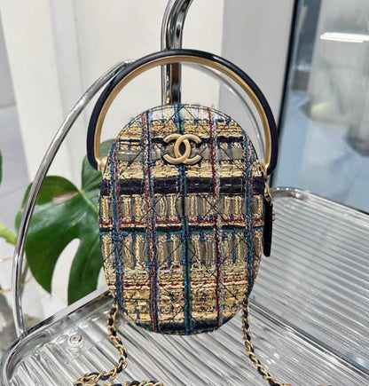 Chanel 19A Egyptian Tweed Runway Collection Crossbody