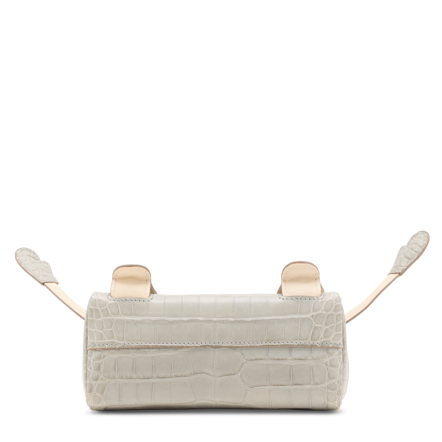 Hermes Kelly Doll Quelle Idole Gris Perle Matte Alligator & Craie Swift Leather with Gold Hardware