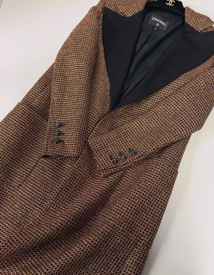 Chanel 24C Gold tweed Coat