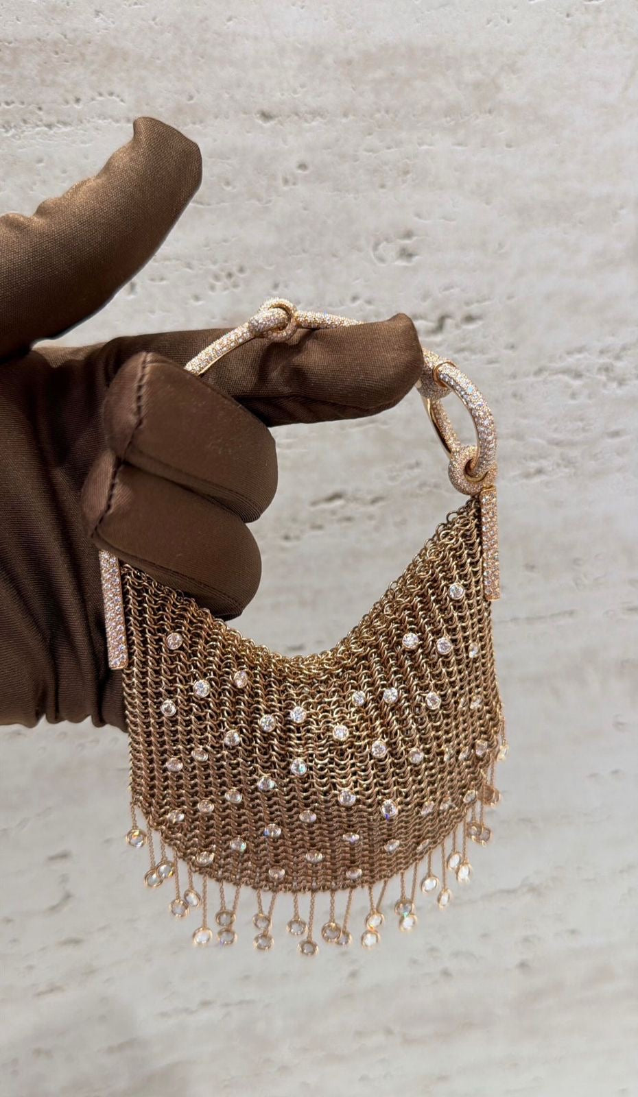 Hermès Nausicaa sac-bijou 18k Rose Gold & Diamonds