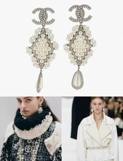 Chanel 2019 Large Pearls Earrings