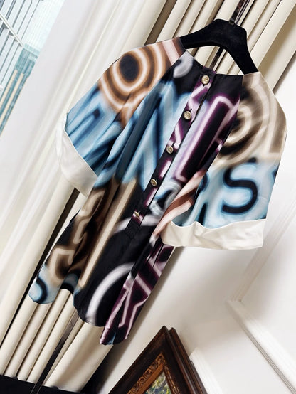 Chanel 21s blue neon top