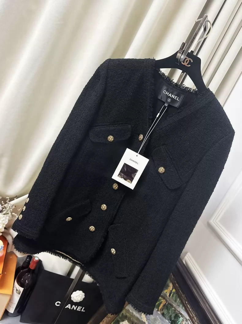 Chanel 20A Black and Gold jacket