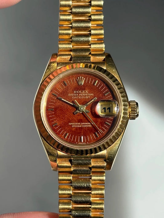 Rolex Lady-Datejust, Mahogany Wood Dial