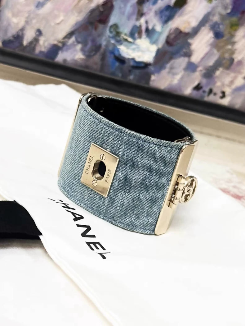 Chanel 17p denim cuff