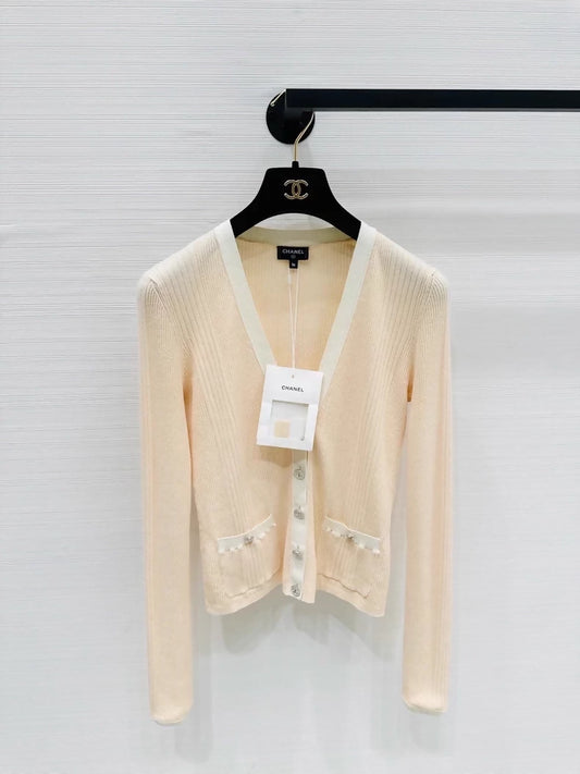 Chanel 25M yellow cardigan