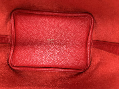 Hermès Picotin 18 Rouge Casaque GHW Stamp W 2025