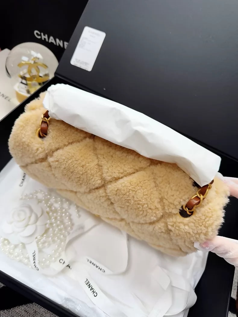 Chanel 24K teddy bear CF bag