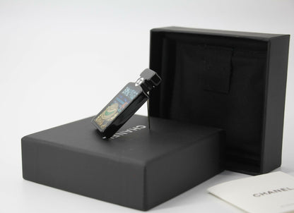 Chanel 18S Resin Beach Black Perfume Bottle Brooch
