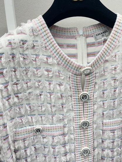 Chanel 19C white dress