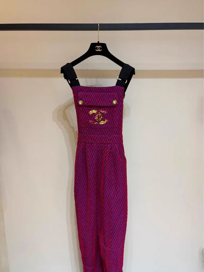 Chanel 21B Ski Collection Tweed jumpsuit