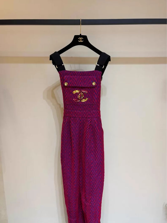 Chanel 21B Ski Collection Tweed jumpsuit