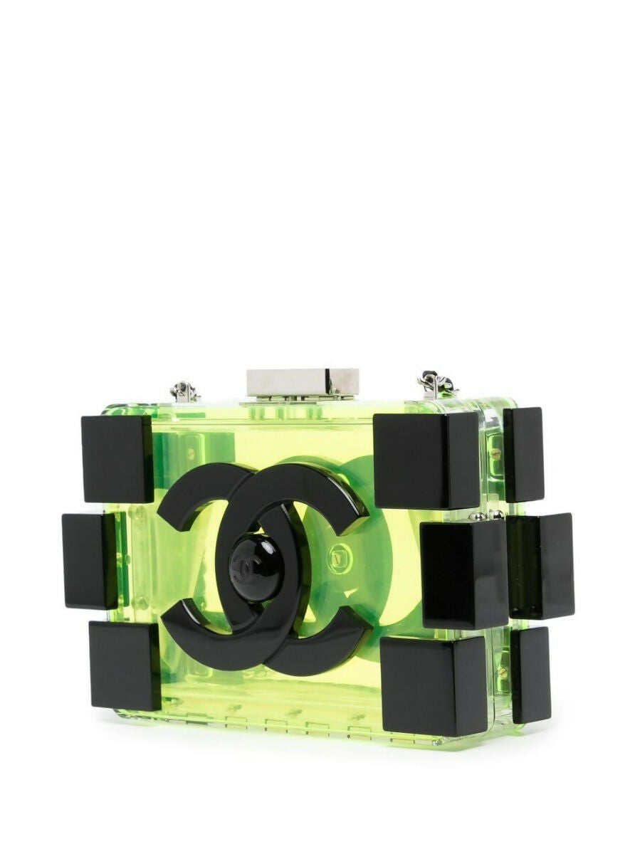 Chanel Yellow Lucite Lego Clutch, 2012