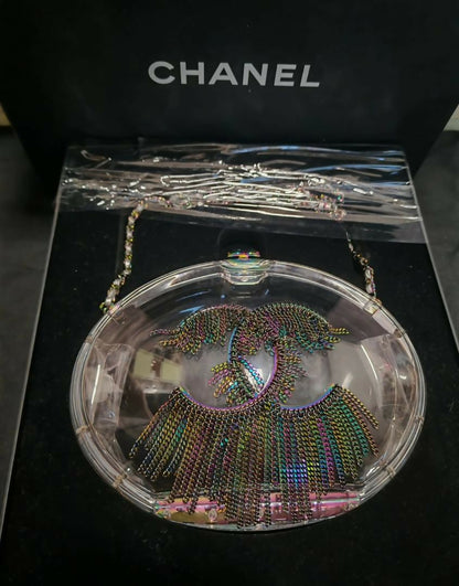 Chanel CC Chain-Embellished Acrylic Shoulder Bag – 2018