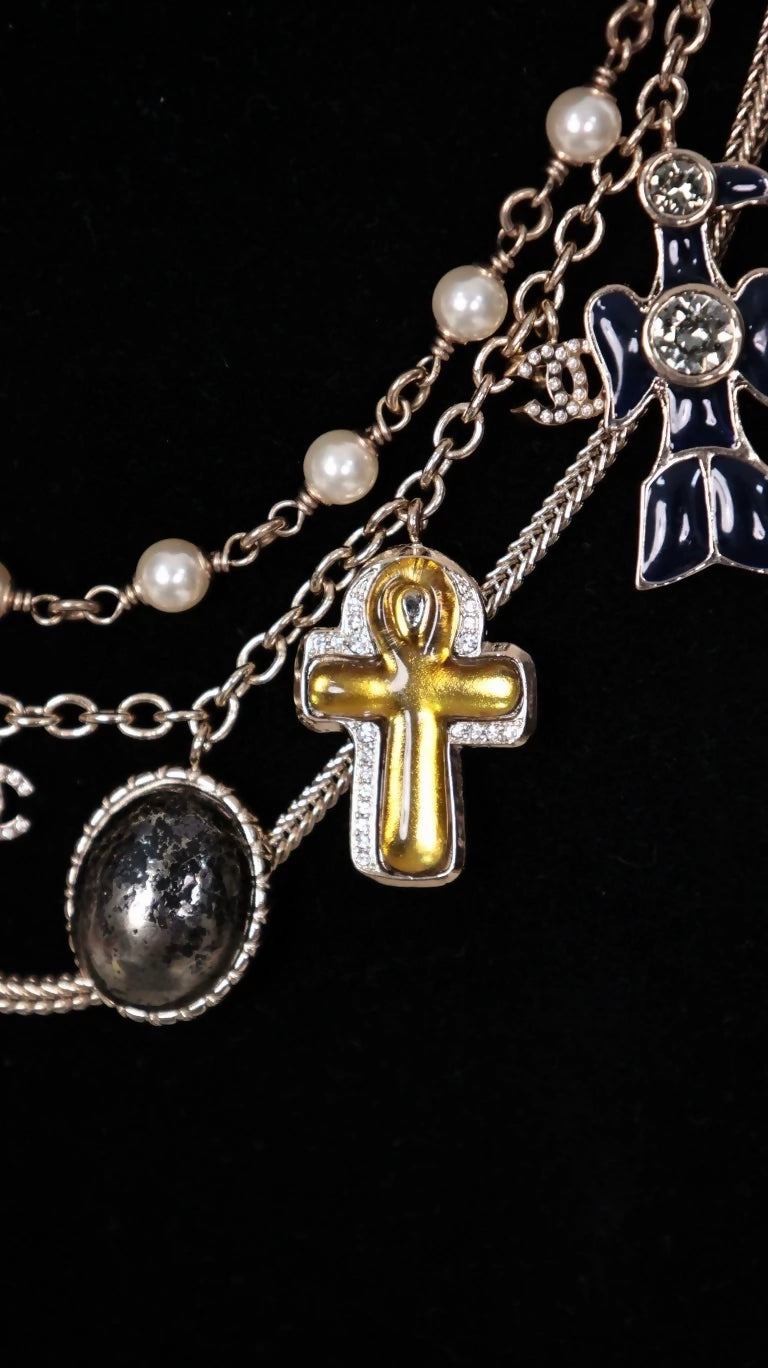 Chanel 2019 Egypt Collection Multi-layer charms Necklace