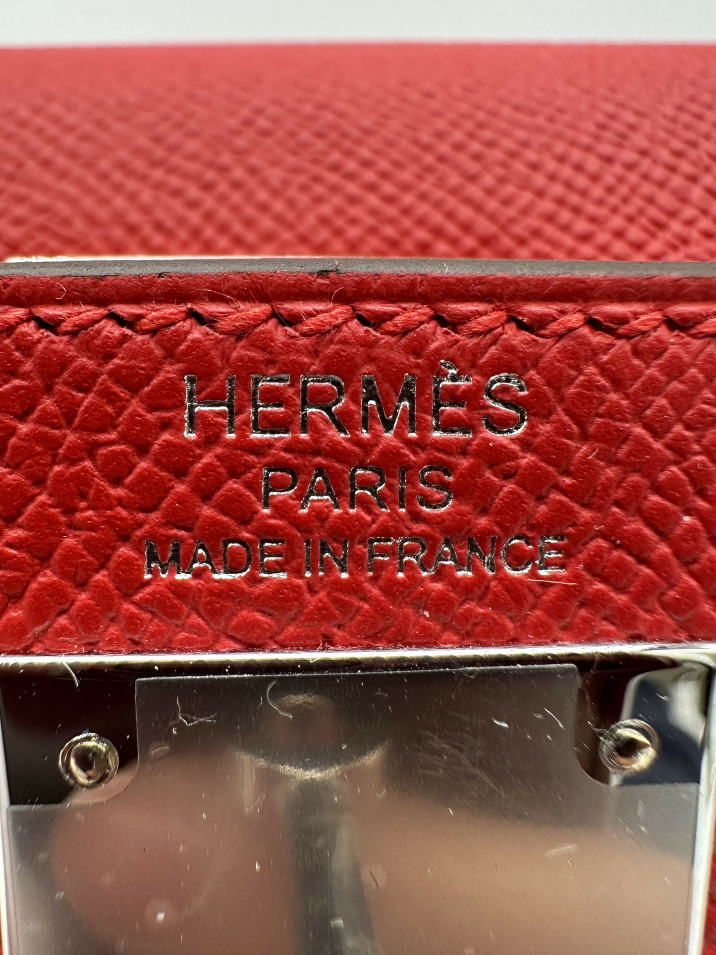 Hermes Kelly 28 rouge radiuex epsom phw Stamp K