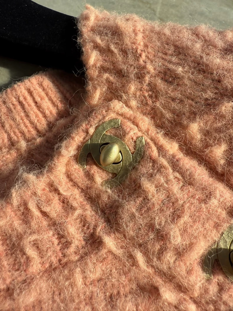 Chanel 21B Wool orange top