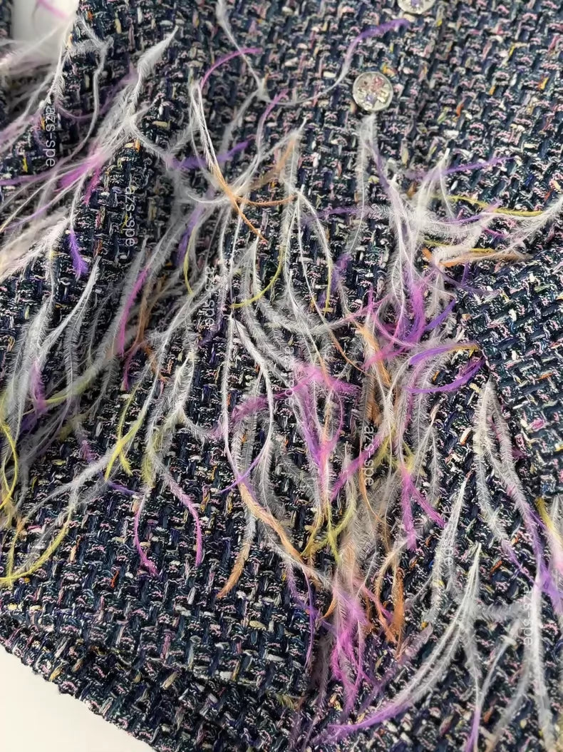 Chanel 23S bleu Colorful Tweed Jacket