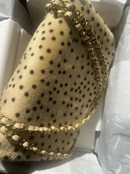 Chanel "Cheetah Print" Medium Flap Bag with Gold Hardware