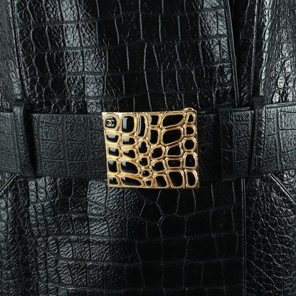 Chanel 19A Métiers d
Art Leather jacket Egypt Collection