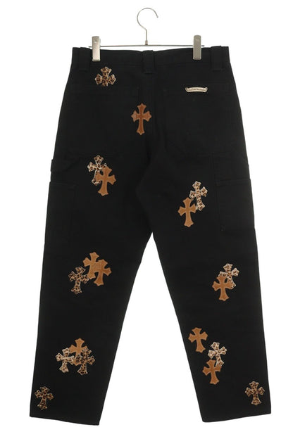 Chrome Hearts Carpenter Long Pants with Cross-Patch CARPENTER CNVS BLK