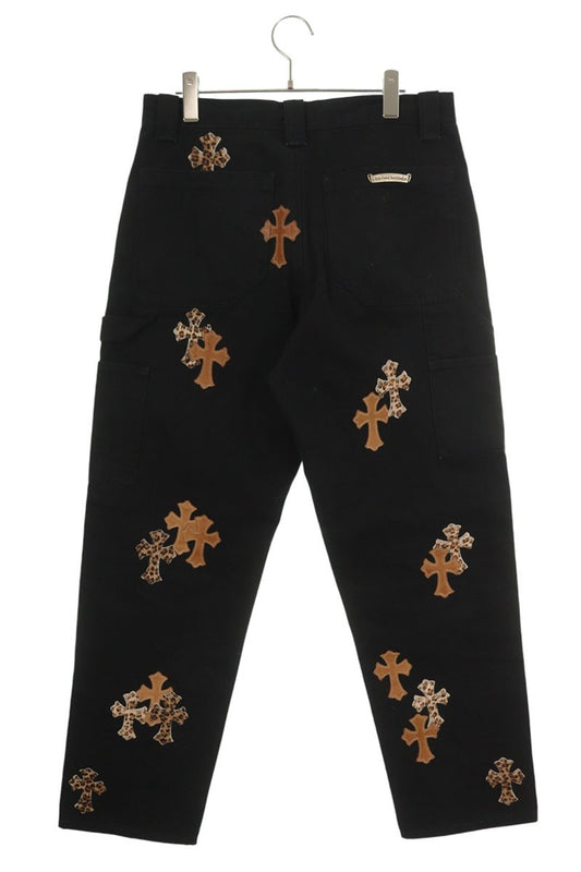 Chrome Hearts Carpenter Long Pants with Cross-Patch CARPENTER CNVS BLK
