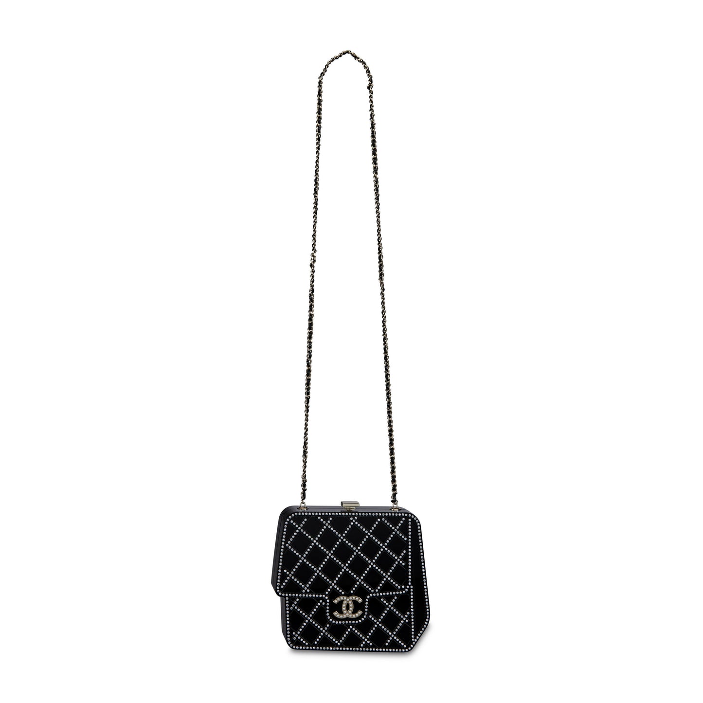 Chanel Métiers d’Art Paris–Cosmopolite 2017 Black Lucite Evening Bag