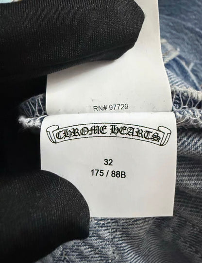 Chrome Hearts St. Barth Limited Edition Light Blue Levi's Jeans