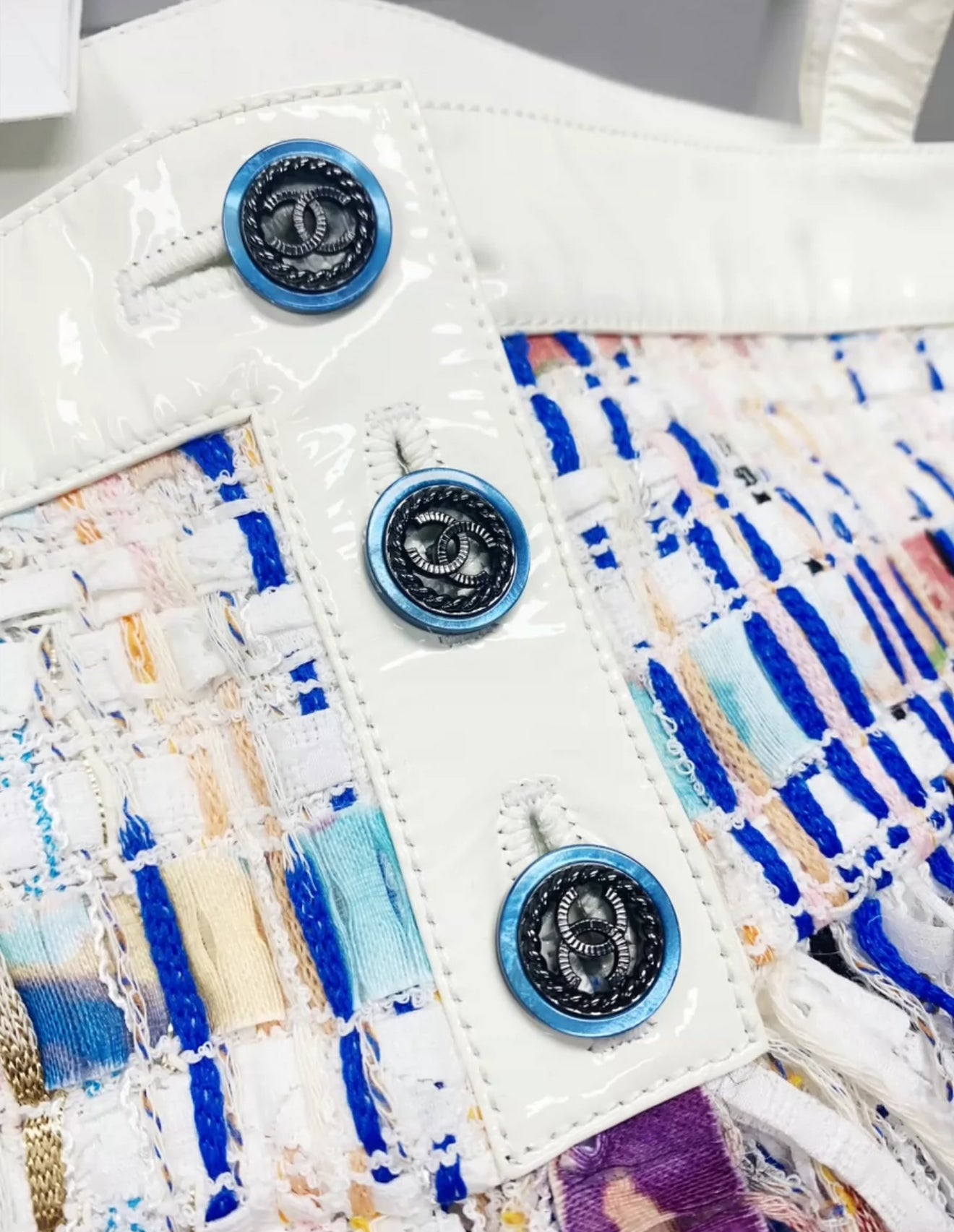 Chanel 2018 Multicolour Tweed crop top