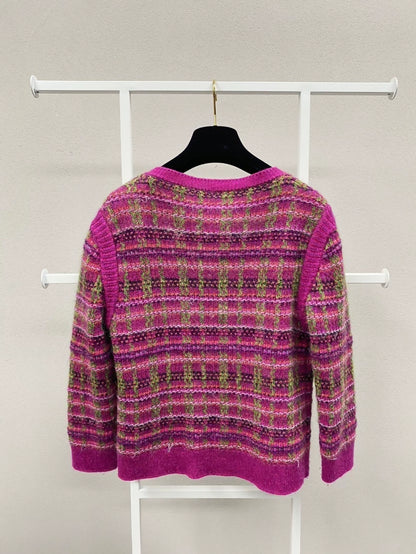 Chanel pink cashmere cardigan