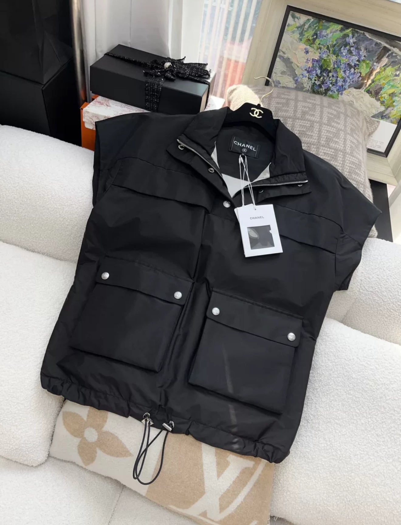 Chanel 21N Coco Neige Black Jacket