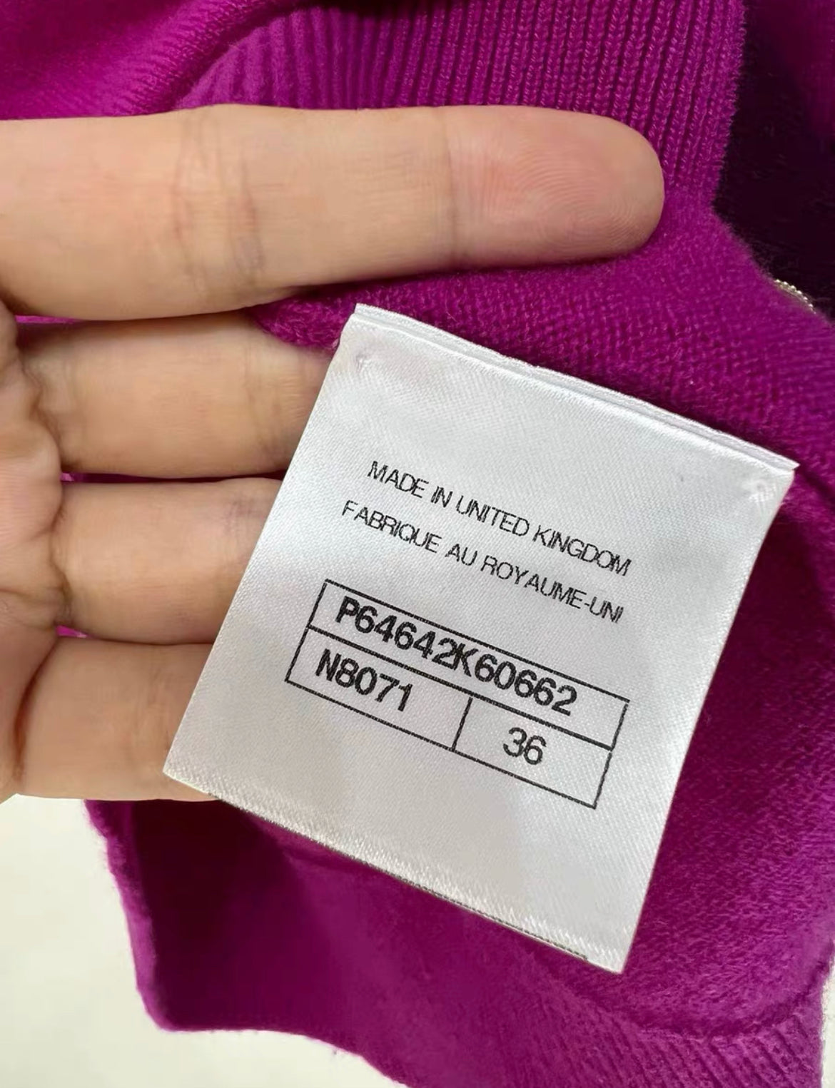 Chanel purple Gold Button Cashmere Cardigan size 36 – Wararni.com