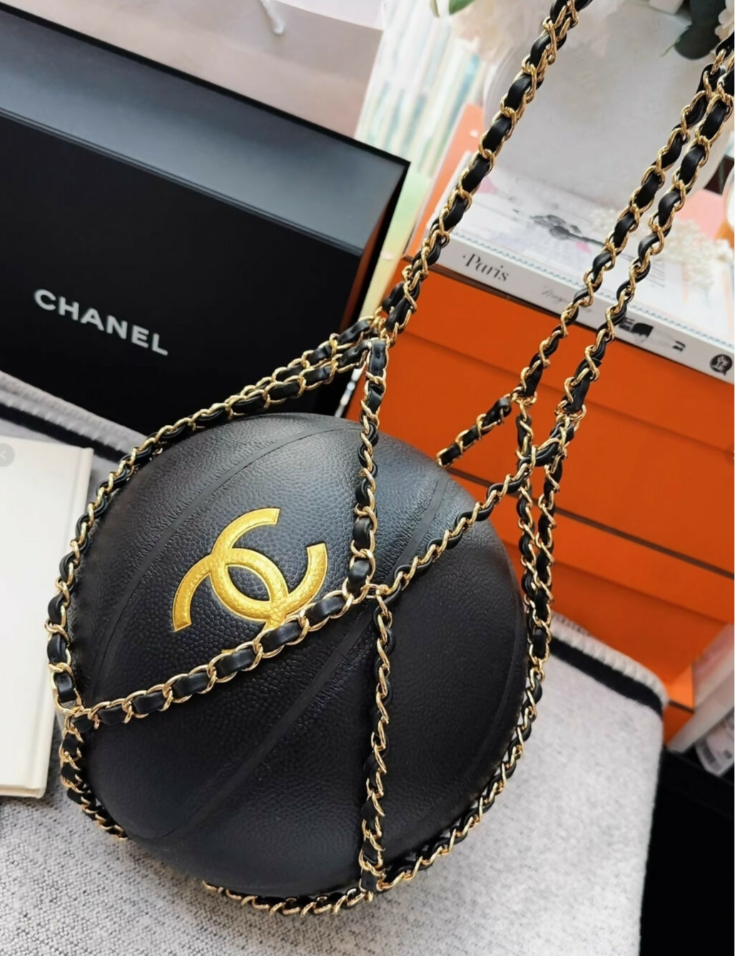 Chanel black basketball