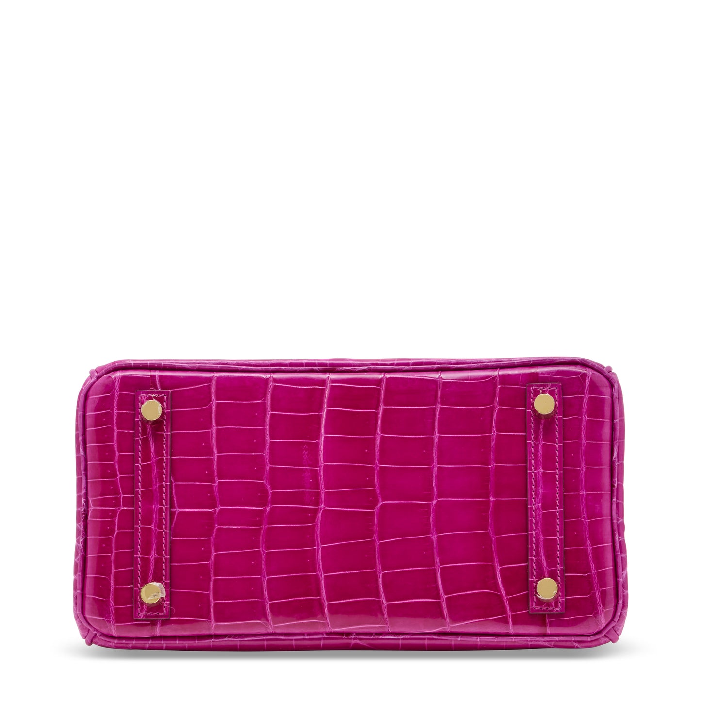 Hermes Birkin 25 Rose Scheherazade Shiny Crocodile Leather with Gold Hardware