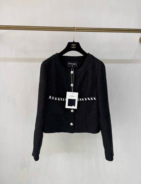 Chanel 24P black jacket size 40