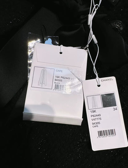 Chanel 19k Black Cape