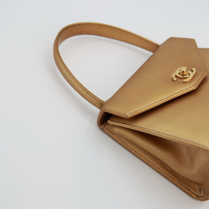 Vintage Chanel Gold Mini Kelly