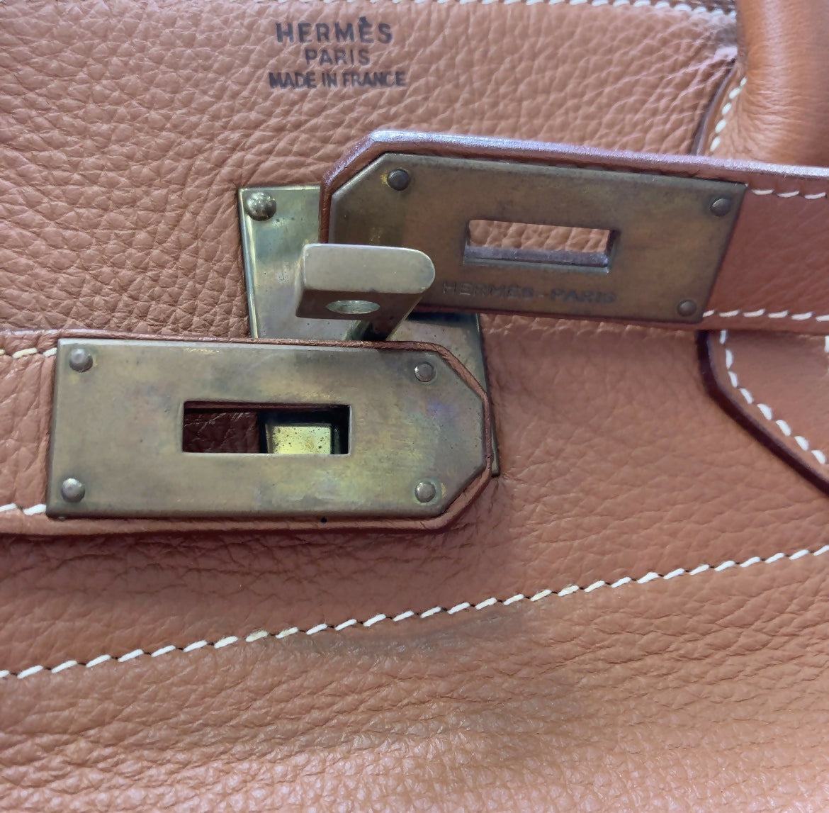 Hermès HAC 45 Togo Etrusque with Gold Hardware